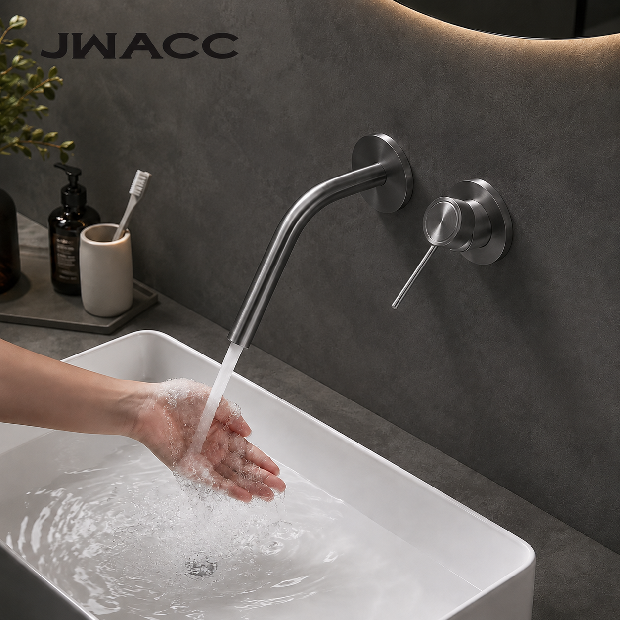 Basin Mixer Cartridge - Golden Basin Faucet Wall Mounted Bathroom