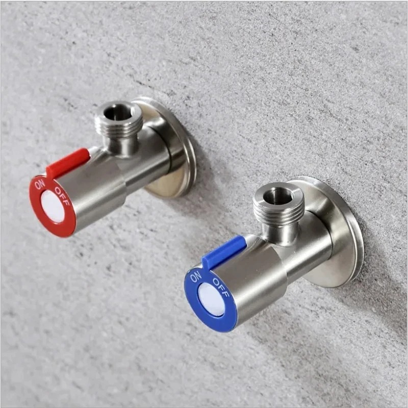Toilet Fill Valve - Stainless Steel Hot Cold Inlet Valve