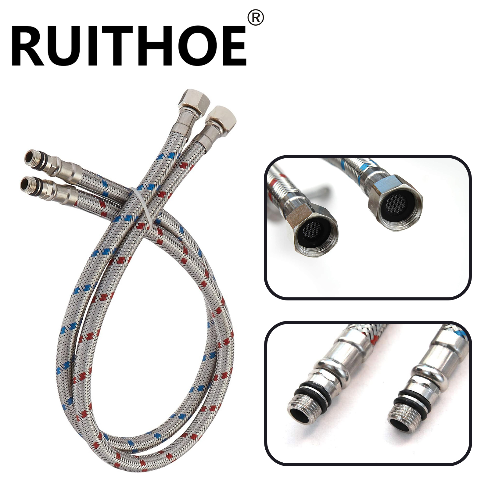2 Piece 24-Inch Long Faucet Co - Flexible Hose Braided 리뷰 및 가격