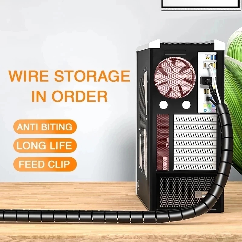 1/2M Flexible Spiral Cable Org - Plastic Pipe Clip 리뷰 및 가격