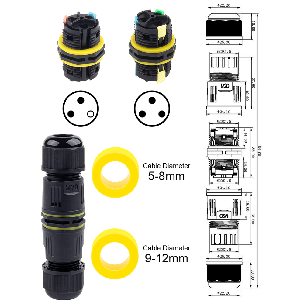 1PCS IP68 M20 Adapter Wire Con - Push Fit Connector 리뷰 및 가격