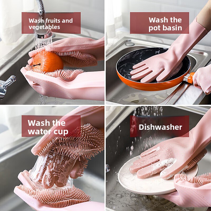 Silicone Dishwashing Gloves, M - Silicone Tap Washer 리뷰 및 가격