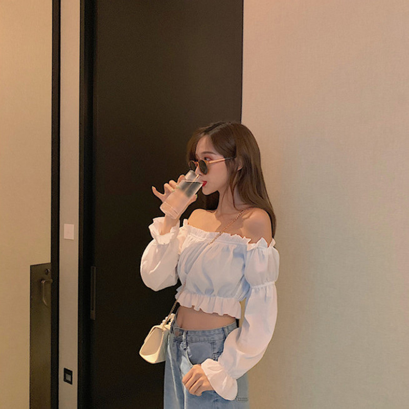 Women Top Sexy Blouse Off Shou - Pipe Bending Spring 리뷰 및 가격