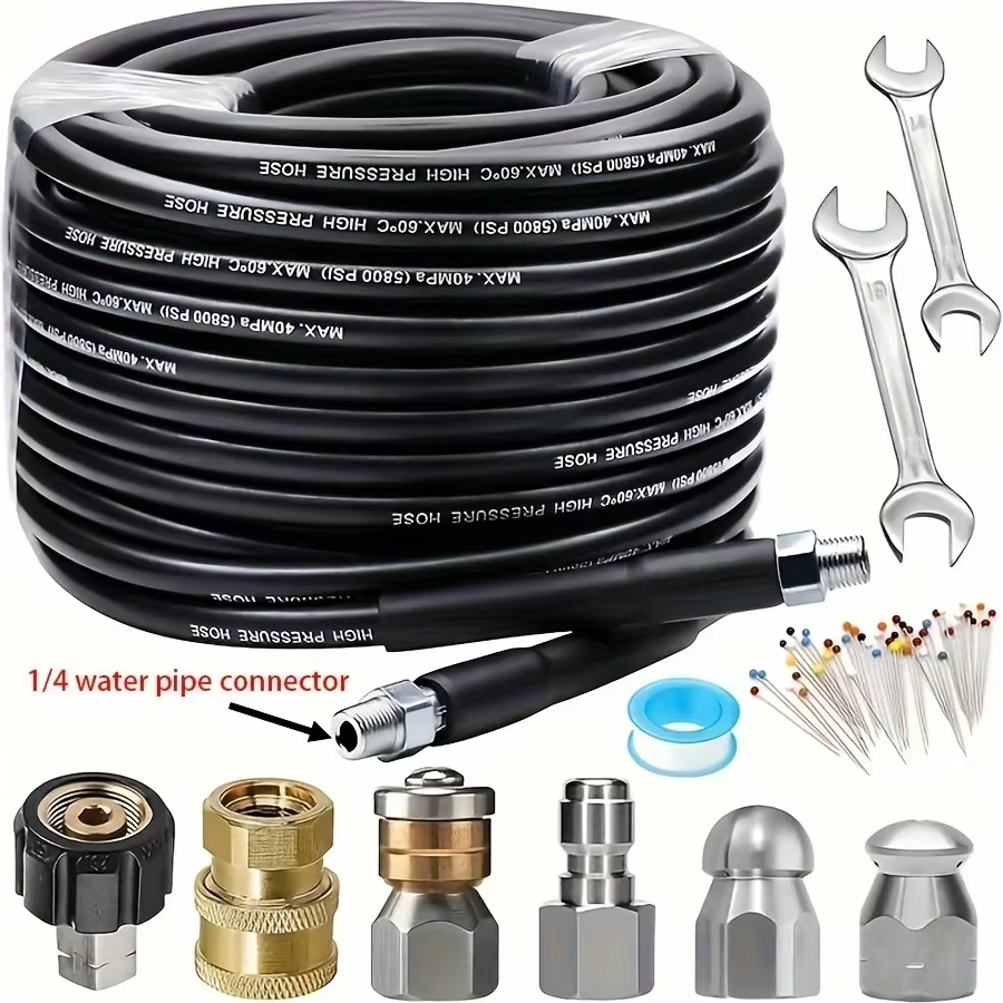 Sewer Jetter Kit,5800PSI 1.45m - Drain Pipe Clip 리뷰 및 가격