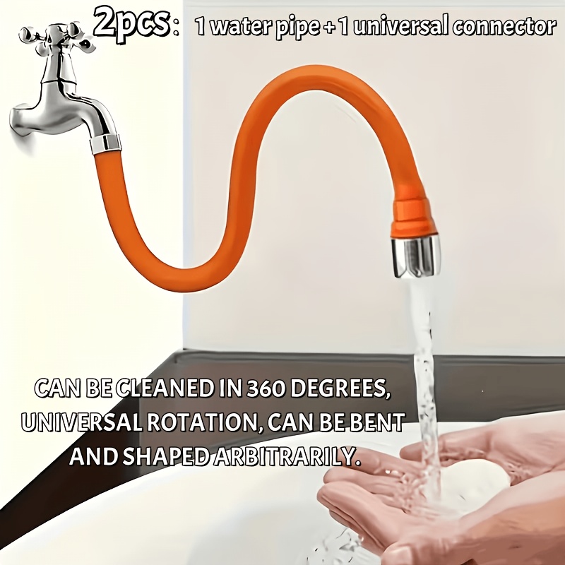 2-in-1 Foldable Faucet Extende - Flexible Hose Braided 리뷰 및 가격