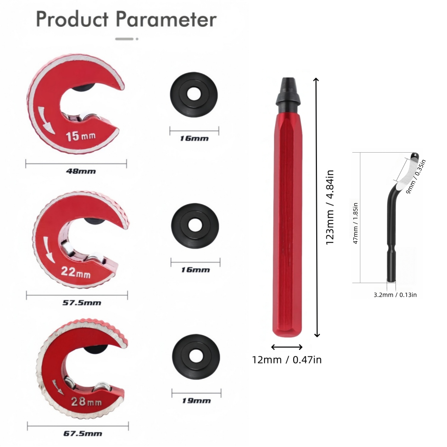 Copper Tubing Cutter Set 3 PCS - Pipe Cutter Ratchet 리뷰 및 가격