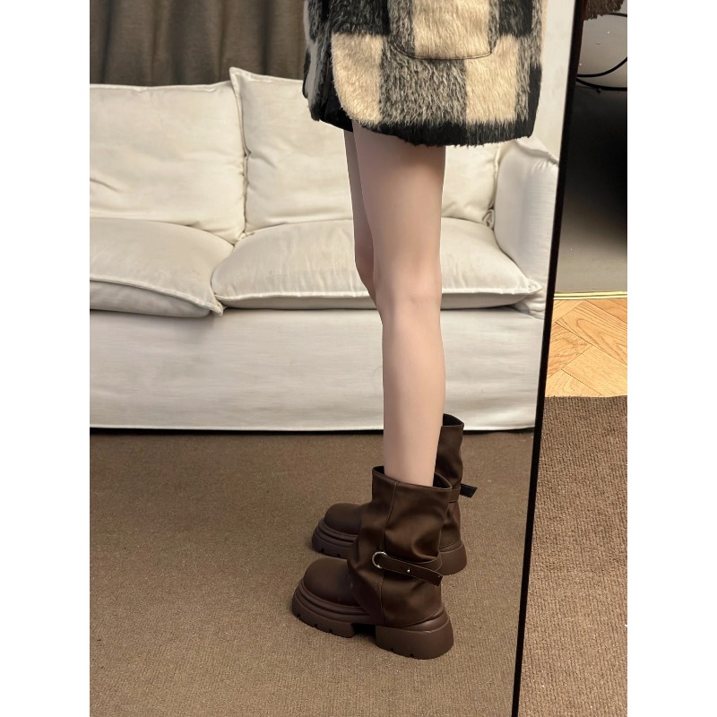 Women's Thick Bottom Boots Bri - Pipe Bending Spring 리뷰 및 가격
