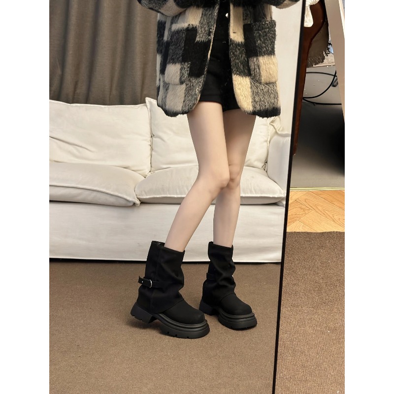 Women's Thick Bottom Boots Bri - Pipe Bending Spring 리뷰 및 가격
