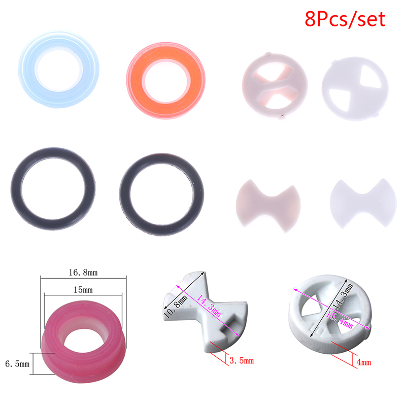 8Pcs/set Ceramic Disc Silicon  - Silicone Tap Washer 리뷰 및 가격