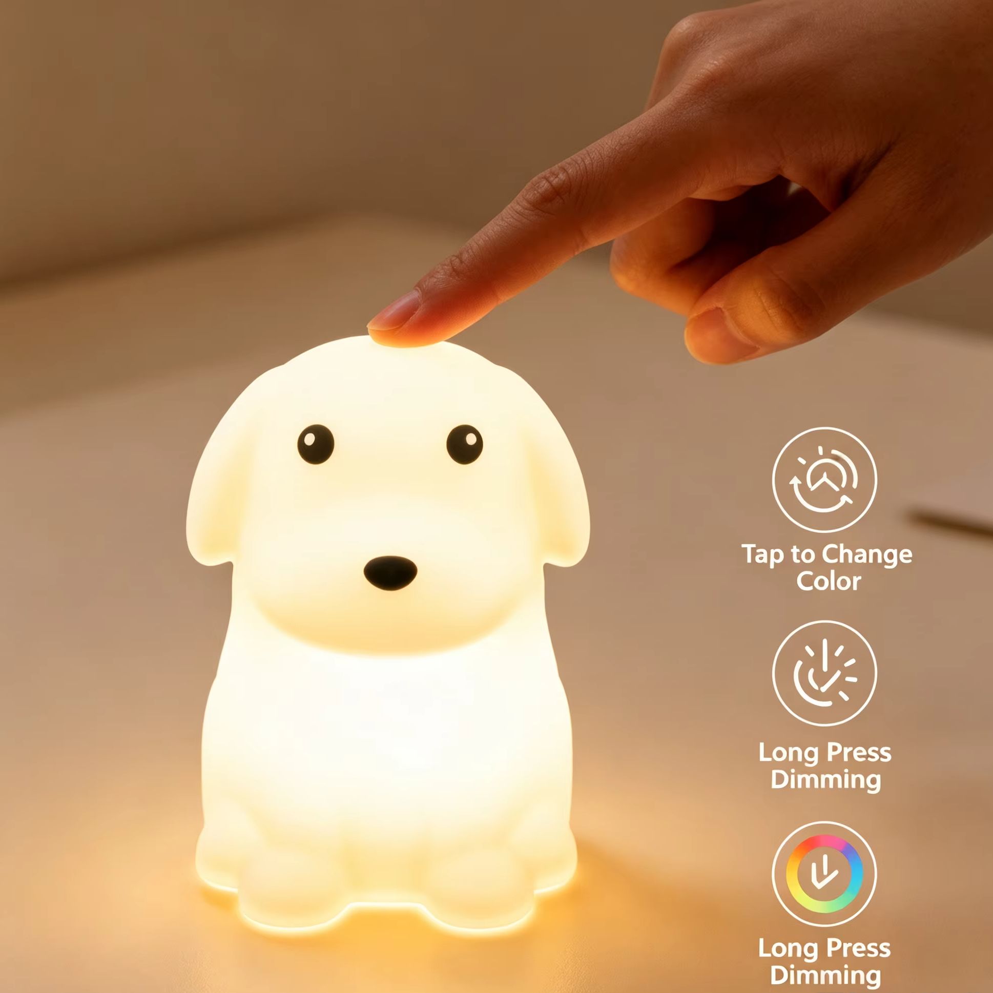 Cute Puppy Silicone Night Ligh - Silicone Tap Washer 리뷰 및 가격
